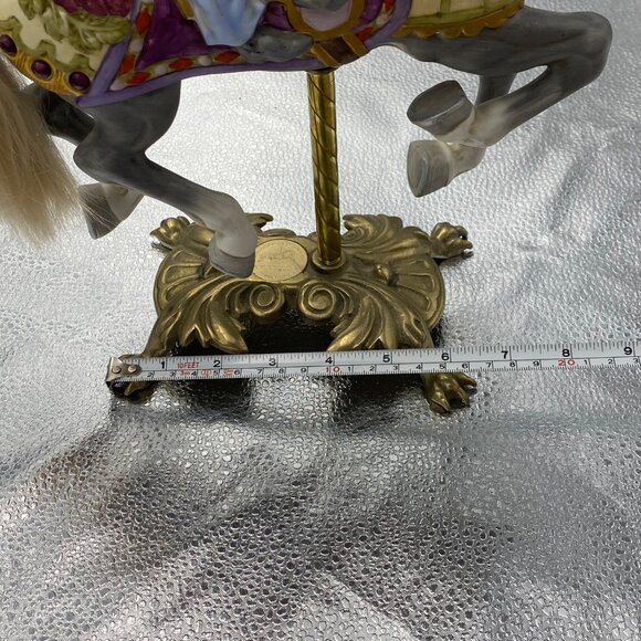 American‎ Carousel Horse By Tobin Fraley Second Edition Coin Inlay NUMBERED - Picture 12 of 14